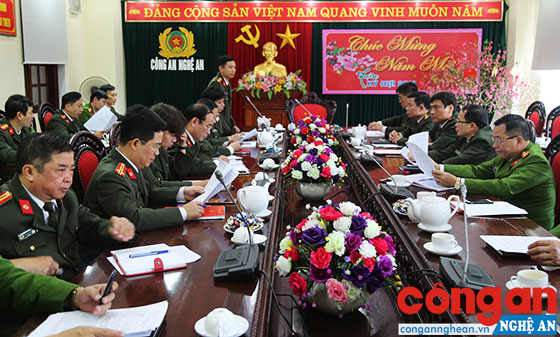 Giao ban về tình hình ANTT ngày đầu năm mới