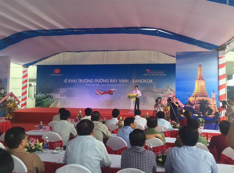 Lễ khai trường đường bay Vinh - Bangkok 2016