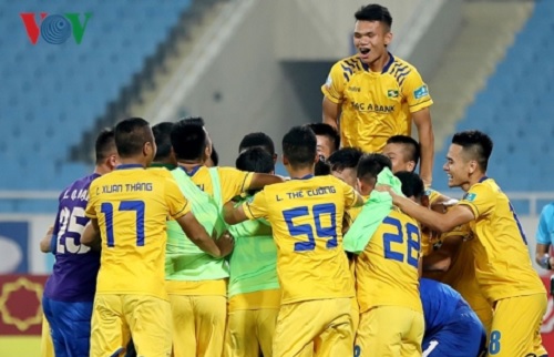 SLNA về đích thứ 4 ở V-League 2018 (Ảnh: Minh Hoàng).