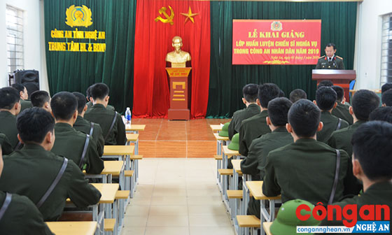 Lễ khai giảng khoá huấn luyện Chiến sỹ nghĩa vụ Công an năm 2019