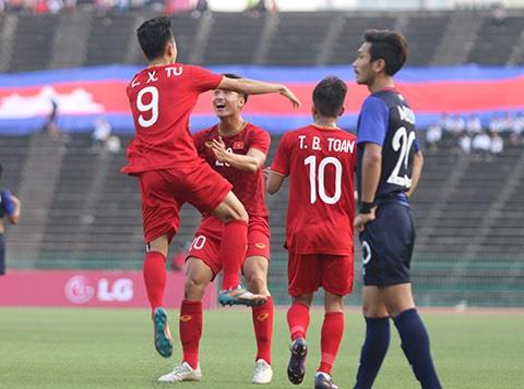 Một phần ba trong số đó là những cầu thủ U22 Việt Nam