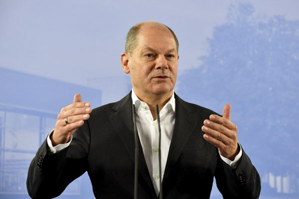 Bộ trưởng Tài chính Đức Olaf Scholz.