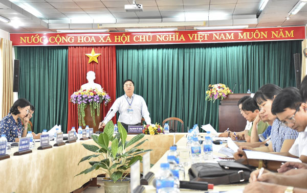 Ông Hoàng Vũ Thảnh, Phó Chủ tịch UBND TP. Vũng Tàu phát biểu kết luận buổi đối thoại.