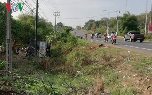Hiện trường vụ tai nạn.