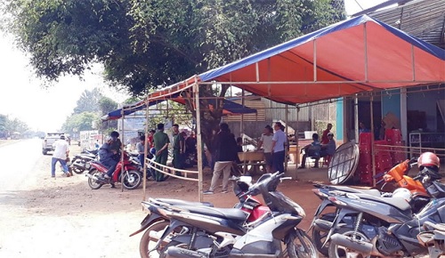 Hiện trường vụ án mạng.