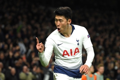 Son Heung-min ghi bàn duy nhất giúp Tottenham hạ Man City. (Ảnh: Getty).