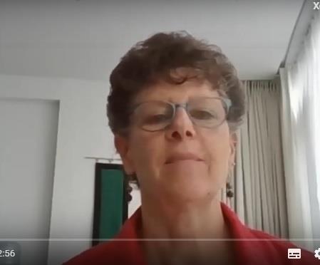 Thạc sỹ Julie Rosen trong một buổi giảng trực tuyến với Trung Tâm chuyển giao công nghệ điều trị nghiện chất và HIV miền Nam. Ảnh Nhật Thy