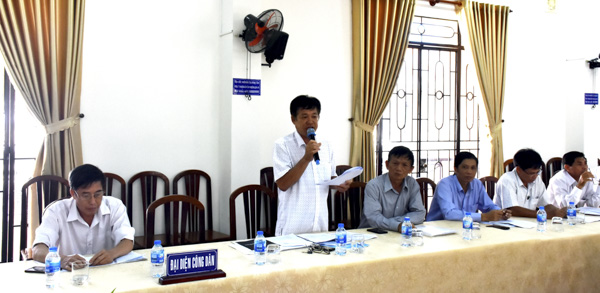 Đại diện pháp lý của gia đình ông Trịnh Xuân Hường trình bày ý kiến, nguyện vọng. 