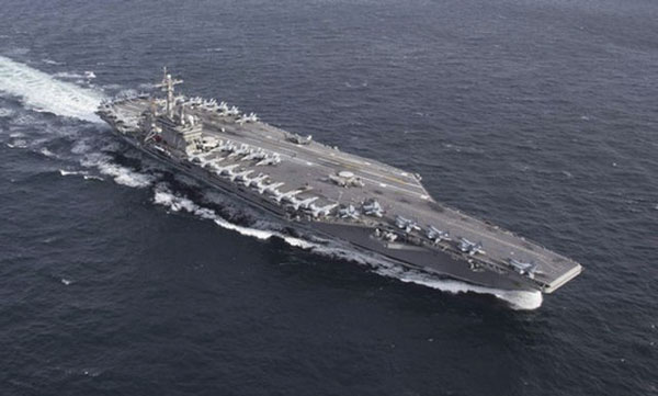Mỹ đã triển khai nhóm tác chiến tàu sân bay USS Abraham Lincoln tới Trung Đông (Ảnh: US Navy)