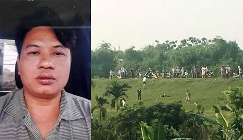 Nghi can Vũ Văn Bình và hiện trường một trong số những vụ trọng án.