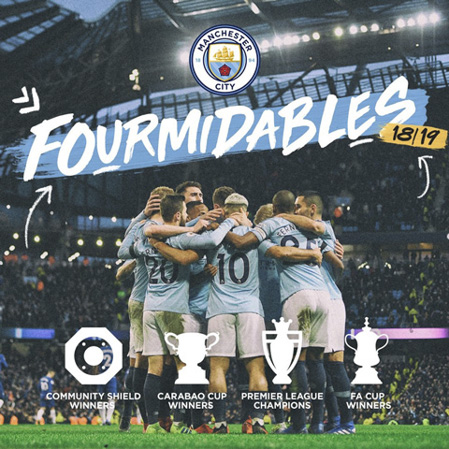 Manchester City đã sưu tập tới 4 danh hiệu kể từ đầu mùa giải.