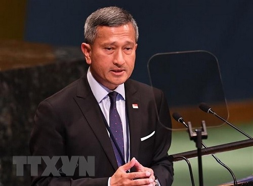 Bộ trưởng Ngoại giao Singapore Vivian Balakrishman. (Ảnh: TTXVN)