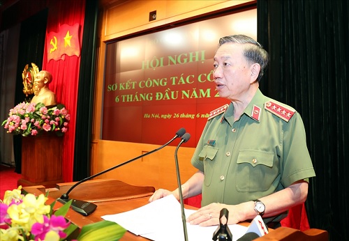 Bộ trưởng Tô Lâm phát biểu khai mạc Hội nghị.