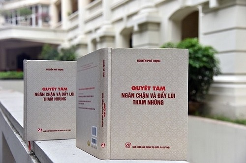 Cuốn sách Quyết tâm ngăn chặn và đẩy lùi tham nhũng của Tổng Bí thư, Chủ tịch nước Nguyễn Phú Trọng