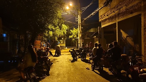 Hiện trường được phong tỏa