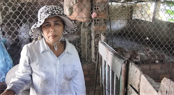 Vượt qua khổ đau, hàng ngày, người phụ nữ 60 tuổi này lăn lộn chợ búa, nuôi heo nuôi gà lo cho chồng, cho con.