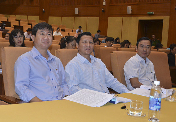 Các đại biểu tham dự Hội nghị Sơ kết công tác tư pháp 6 tháng đầu năm 2019.
