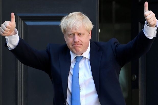 Chân dung tân Thủ tướng Anh Boris Johnson. Ảnh: AP