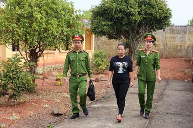 Đối tượng Nguyễn Thị Thành tại cơ quan Công an.