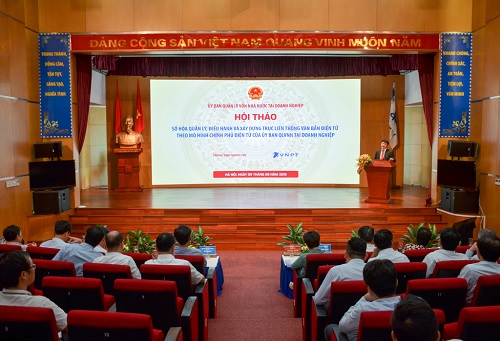 Hội thảo số hóa quản lý điều hành và xây dựng trục liên thông văn bản điện tử theo mô hình Chính phủ điện tử của Ủy ban Quản lý vốn Nhà nước tại doanh nghiệp.