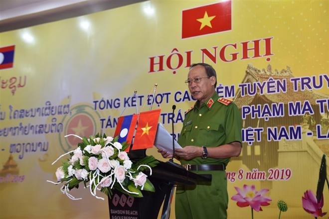 Thượng tướng Lê Quý Vương, Thứ trưởng Bộ Công an phát biểu tại Hội nghị