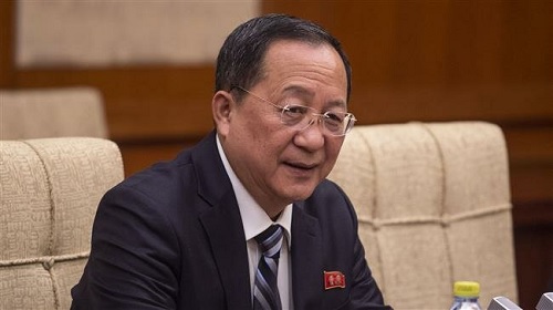 Ngoại trưởng Triều Tiên Ri Yong-ho. (Ảnh: AFP)