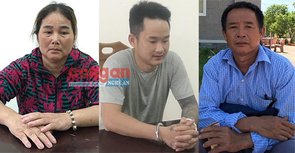 3 đối tượng Trương Thị Đào, Phan Ngọc Kỷ và Phan Ngọc Vinh
