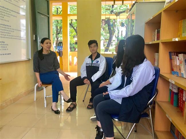 Phòng tư vấn tâm lí dành cho học sinh trường THPT Minh Khai, quận Bắc Từ Liêm, Hà Nội. Ảnh: VGP/Nhật Nam