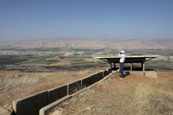 Quang cảnh Thung lũng Jordan ở giữa thành phố Beit Shean  của Israel và Jericho thuộc Bờ Tây. 