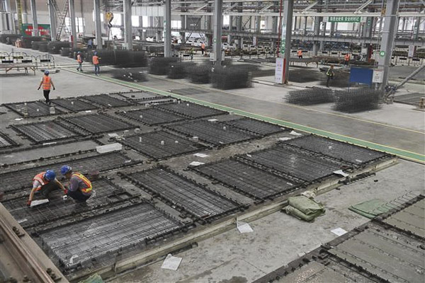 Công nhân làm việc tại một khu công nghiệp ở tỉnh Phúc Kiến,  Trung Quốc. (Nguồn THX)