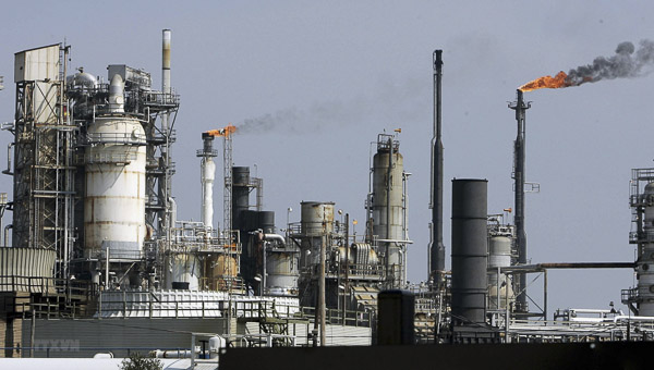 Một cơ sở lọc dầu của Mỹ ở Vịnh Galveston, bang Texas. (Nguồn AFP)