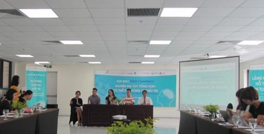  Họp báo về ma túy tổng hợp của SCDI. Ảnh Nhật Thy