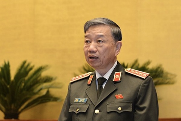 Bộ trưởng Tô Lâm phát biểu tại Quốc hội.