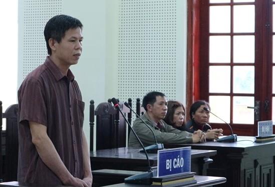 Bị cáo Nguyễn Quốc Khánh tại phiên tòa