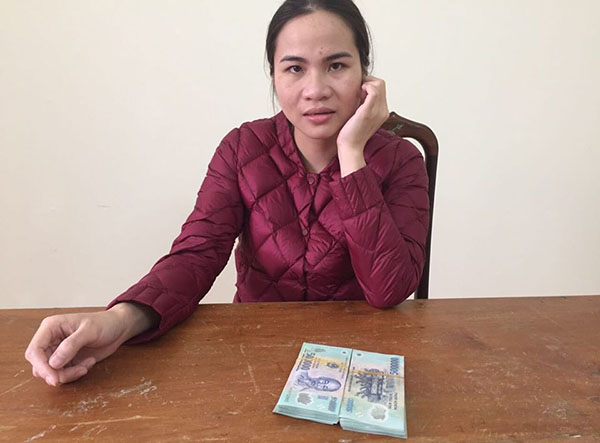 Đối tượng Lại Thị Mận khai nhận toàn bộ hành vi của mình