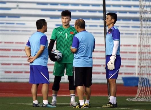 Bùi Tiến Dũng đã mất cơ hội bắt chính ở SEA Games 30. Ảnh: VFF.