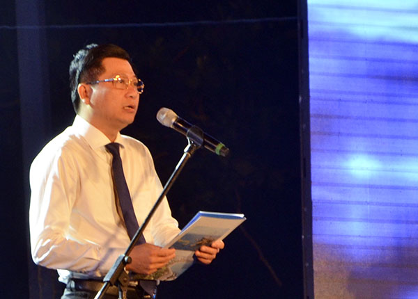 Ông Trần Văn Tuấn, Tỉnh ủy viên, Phó Chủ tịch UBND tỉnh BR-VT phát biểu khai mạc chương trình.