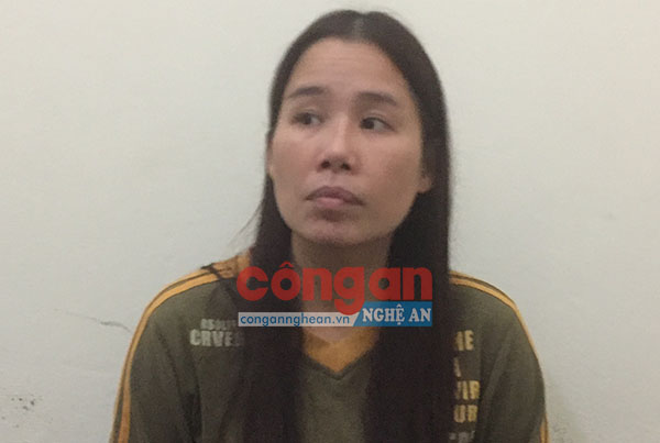 Đối tượng Trần Thị Thanh Phương tại Cơ quan Công an