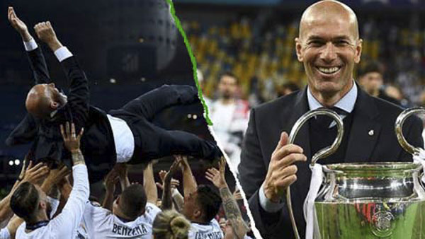  Zinedine Zidane vừa có danh hiệu thứ 10 trên cương vị HLV của Real Madrid.