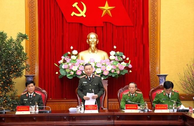 Bộ trưởng Tô Lâm phát biểu tại hội nghị.