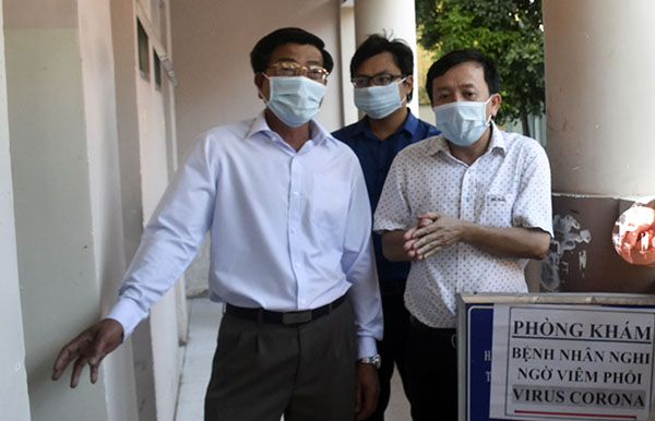 Đoàn kiểm tra của Sở Y tế kiểm tra công tác phòng chống dịch bệnh do virus Corona tại BV Lê Lợi