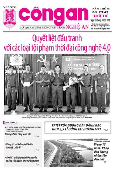 Báo Công an Nghệ An số 2742