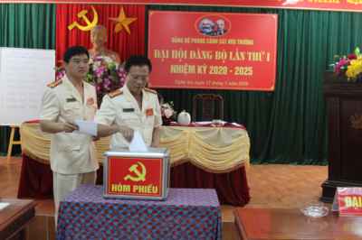 Đại hội Đảng bộ Phòng Cảnh sát Môi trường lần thứ I, nhiệm kỳ 2020 – 2025