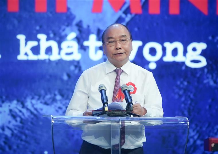 Thủ tướng Nguyễn Xuân Phúc: Tư tưởng, đạo đức, phong cách Hồ Chí Minh phải thực sự trở thành một bộ phận hữu cơ của văn hoá dân tộc. Ảnh: VGP/Quang Hiếu