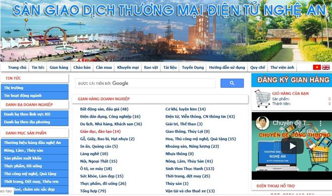 Từ khi ra đời đến nay, sàn giao dịch thương mại điện tử Nghệ An góp phần quan trọng để doanh nghiệp quảng bá thương hiệu