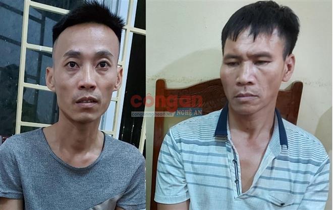 2 trong số các đối tượng phạm pháp bị Công an xã Bồng Khê bắt giữ
