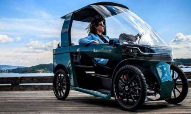 Độc đáo xe đạp điện kiểu dáng ôtô