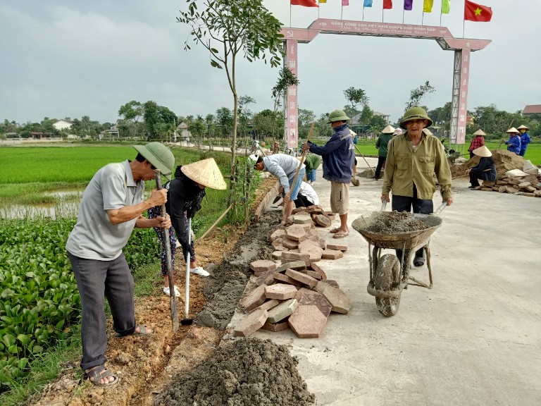 Quyết tâm 'cán đích' xã chuẩn nông thôn mới nâng cao cuối năm 2020