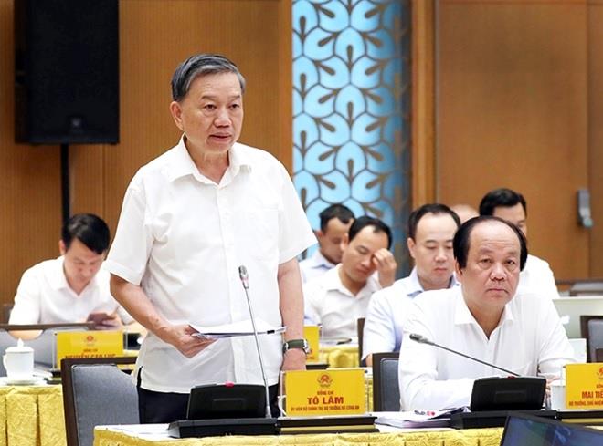 Bộ trưởng Tô Lâm phát biểu tại hội nghị.