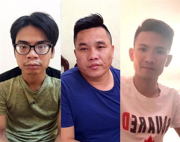Các đối tượng Hùng, Lĩnh và Thắng.